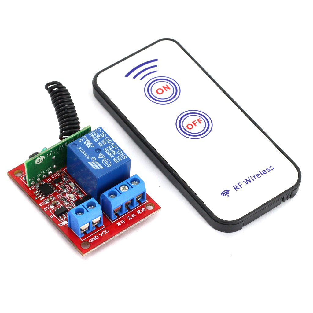 DC 12V 1 Channel RF Wireless Relay Module with Remote Control