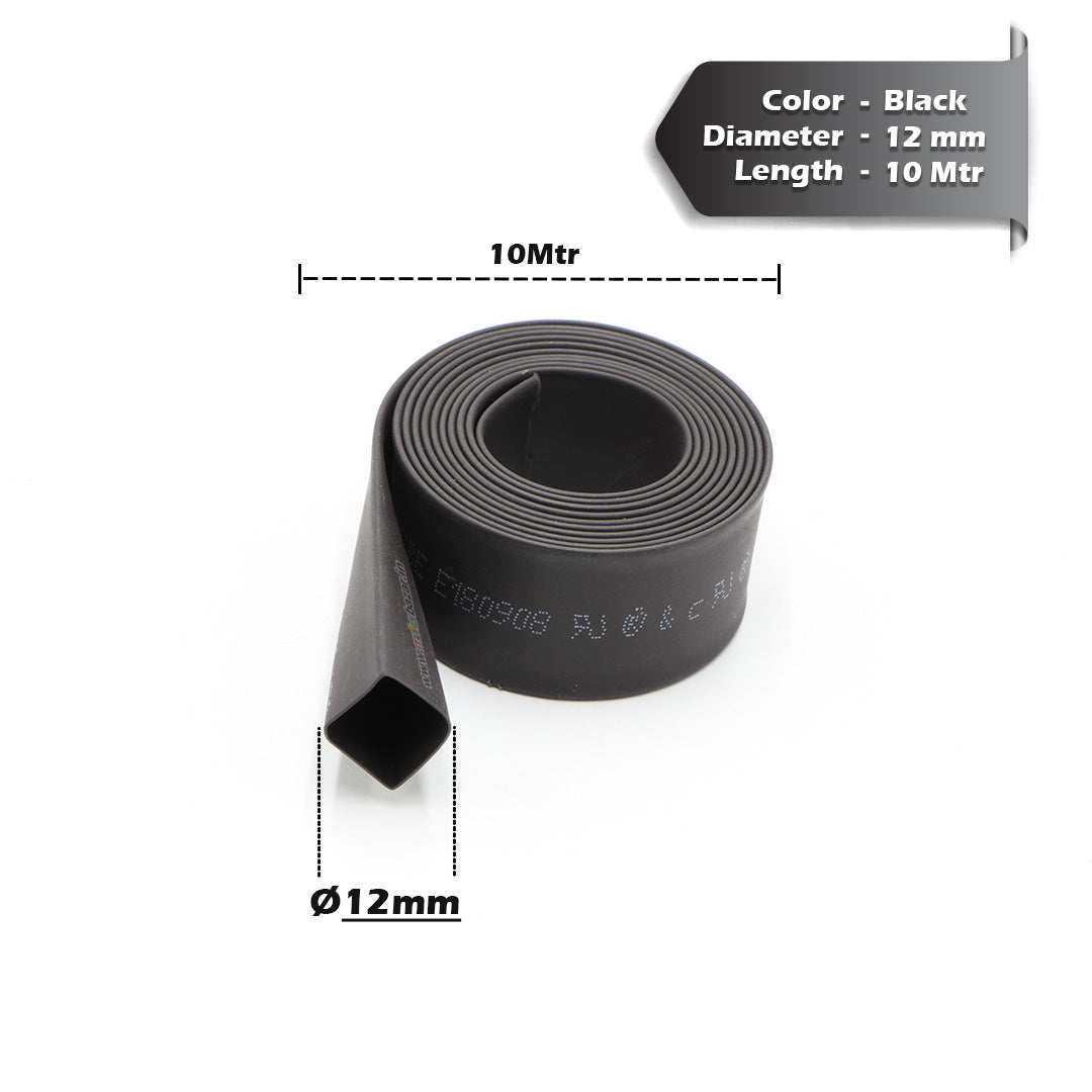 Black Heat Shrink Sleeve Tube For Wire Protection