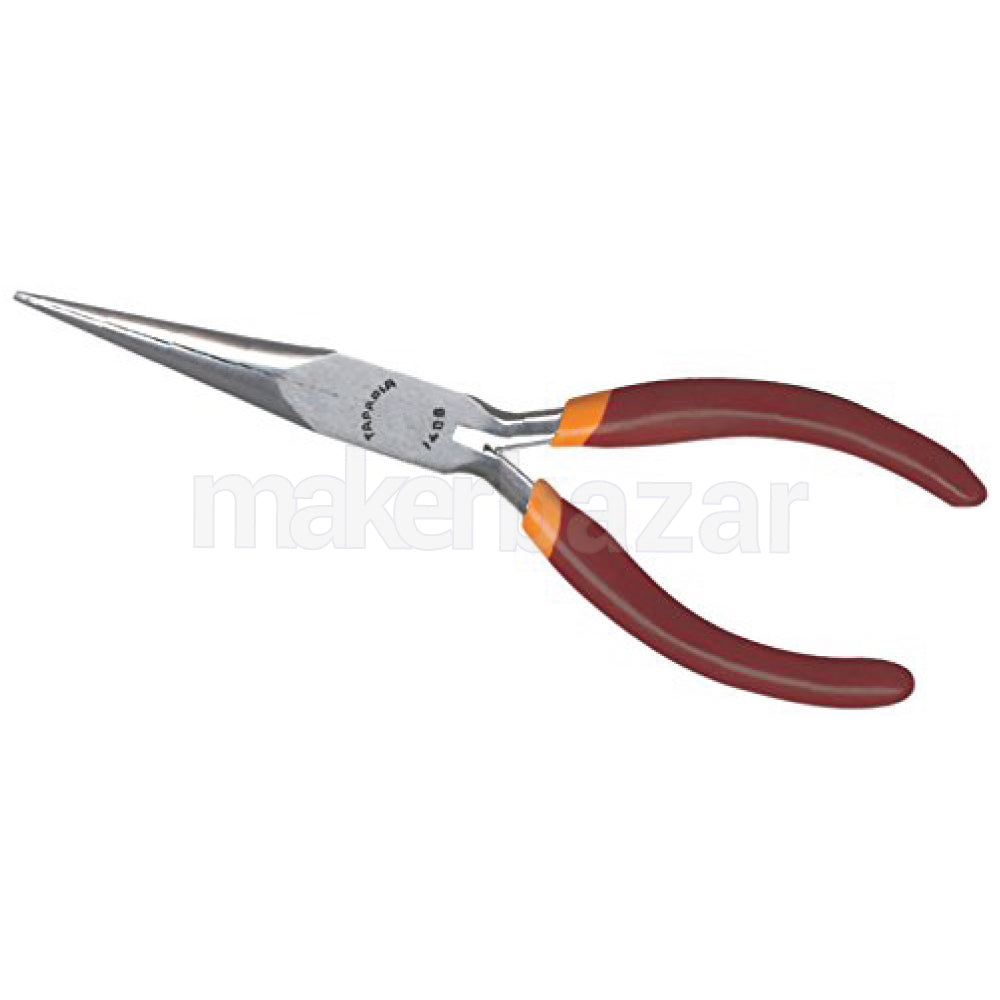 Taparia: 1408 Long Needle Nose Mini Pliers With Two Color Dip Coated Sleeve 150mm/5.9inch