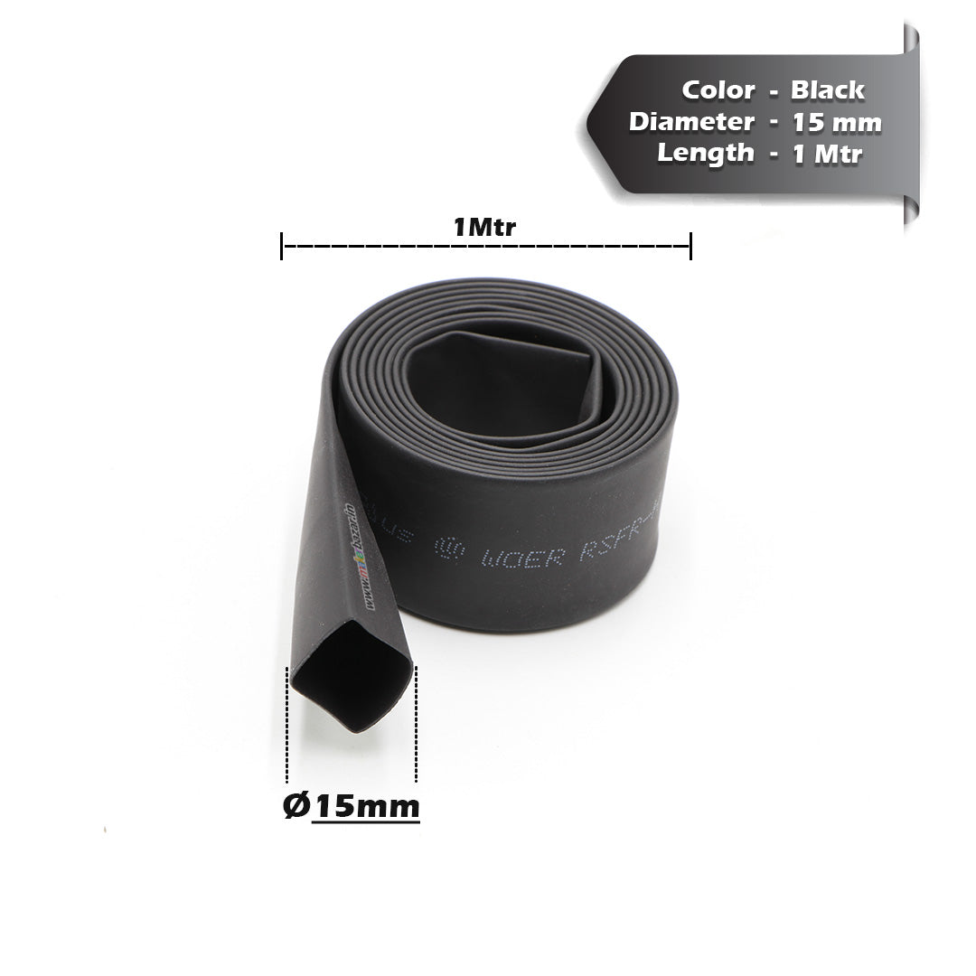 Black Heat Shrink Sleeve Tube For Wire Protection