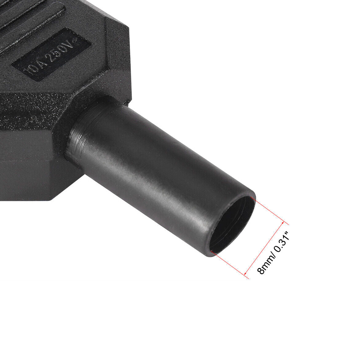 AC250V 10A IEC320 C14 Male C13 Female Power Socket Plug