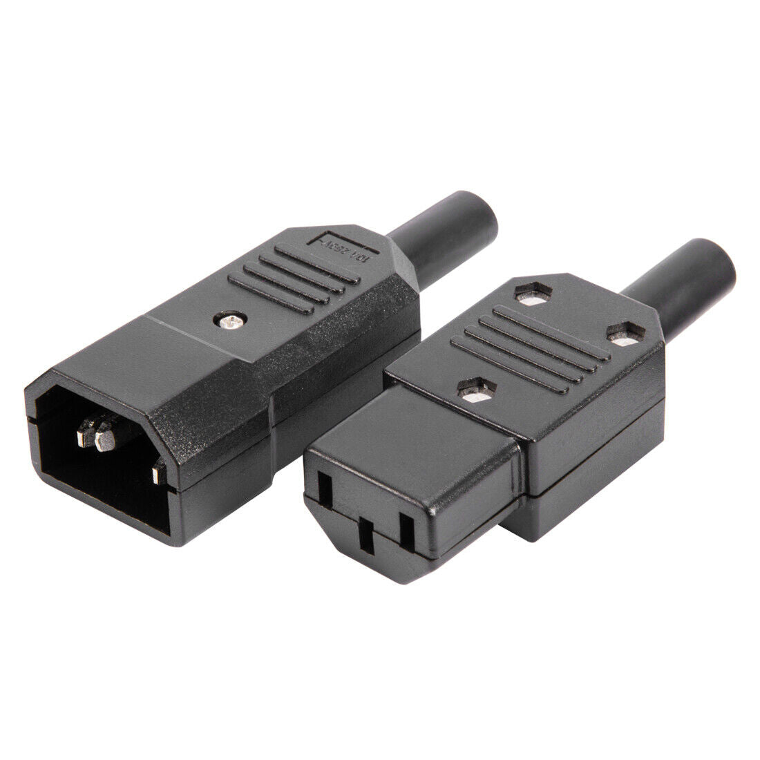 AC250V 10A IEC320 C14 Male C13 Female Power Socket Plug