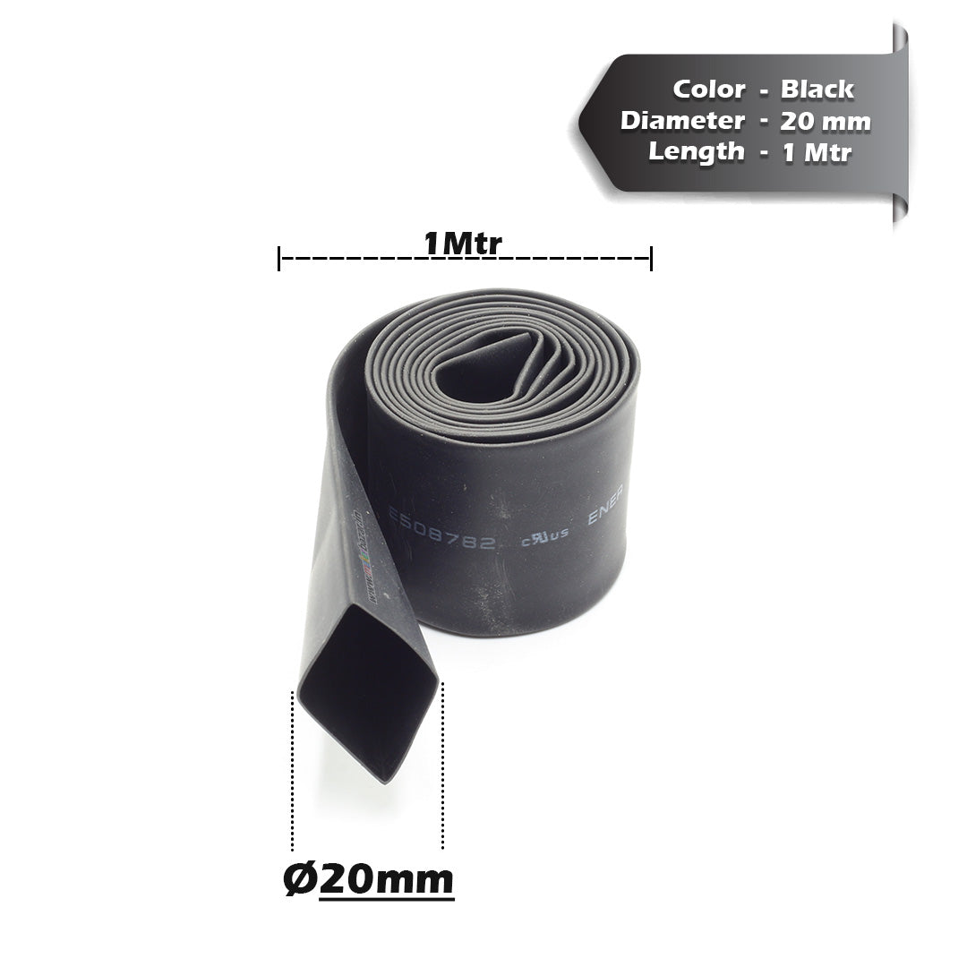 Black Heat Shrink Sleeve Tube For Wire Protection