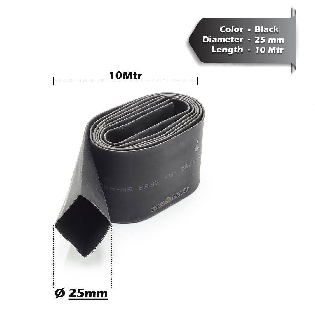 Black Heat Shrink Sleeve Tube For Wire Protection