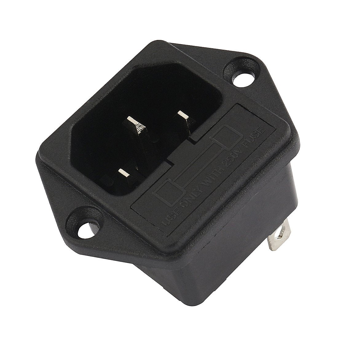 AC 250V 10A IEC320 C14 Male Power Cord Inlet Socket