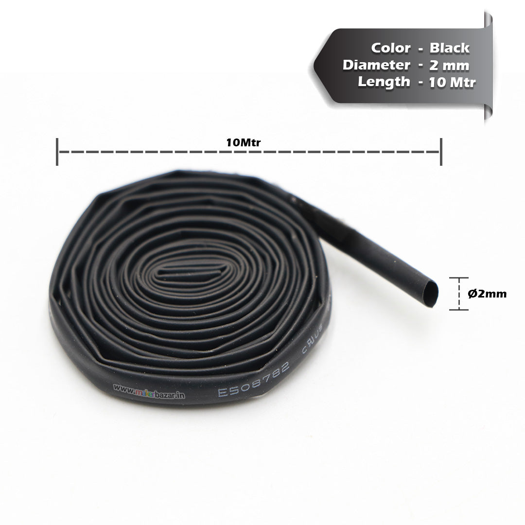 Black Heat Shrink Sleeve Tube For Wire Protection