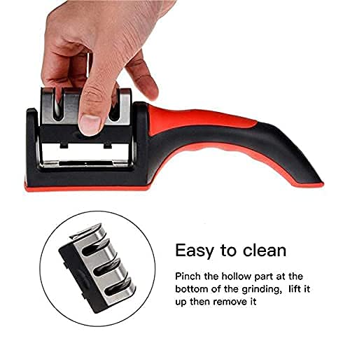 Manual Knife Sharpener 3 Stage Sharpening Tool for Ceramic Knife and Steel Knives