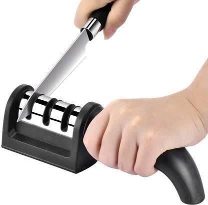 Manual Knife Sharpener 3 Stage Sharpening Tool for Ceramic Knife and Steel Knives
