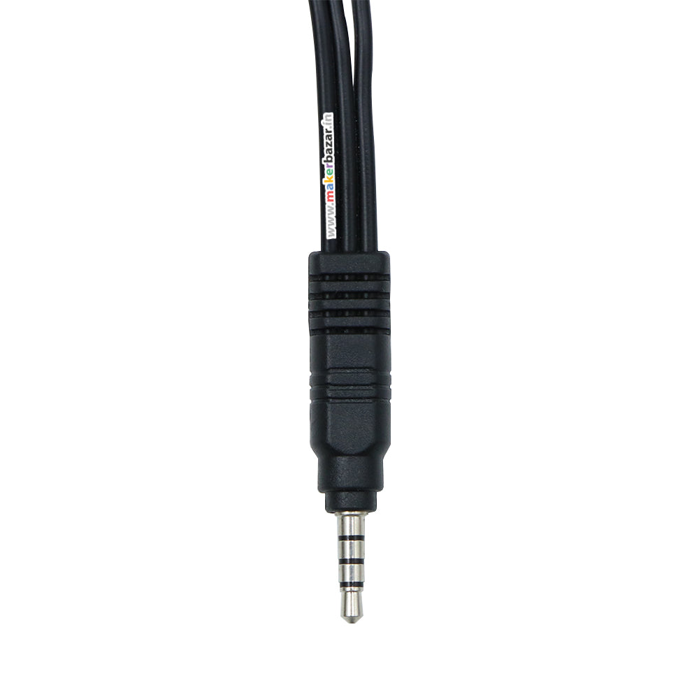 3.5mm male Plug to 3RCA Female adapter cable Video adapter For AV Audio, video, LCD TV,HDTV - 15cm (RBG)