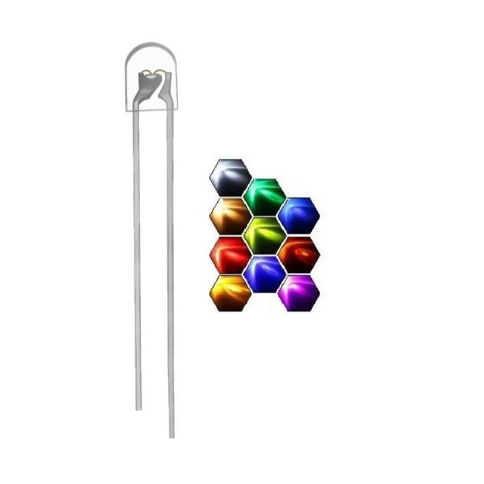 DIP LED 2x3x4mm Tombstone Shape