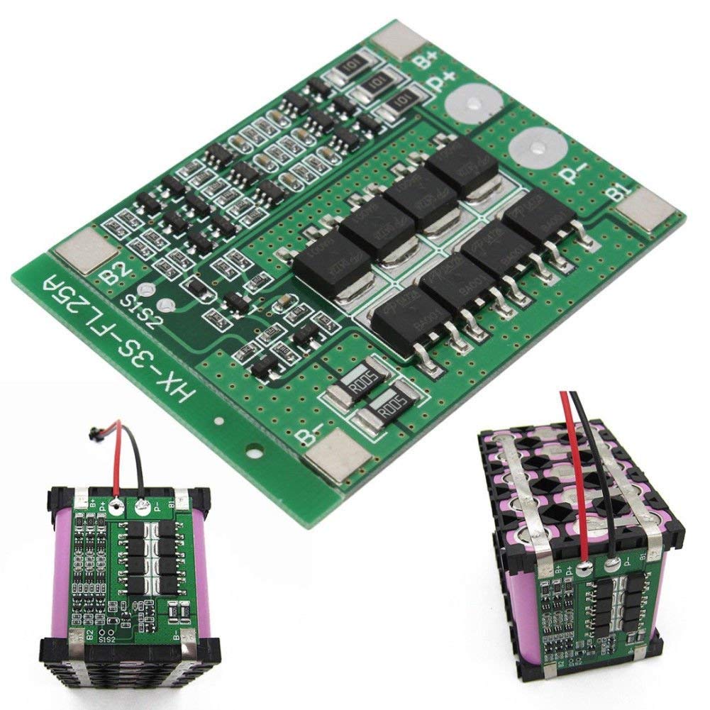 12.6V BMS 3S 25A 18650 Lithium Battery Protection Board HX-3S-FL25A-A