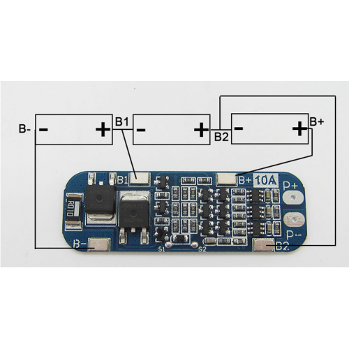 12.6V BMS 3S 10A 18650 Lithium Battery Protection Board