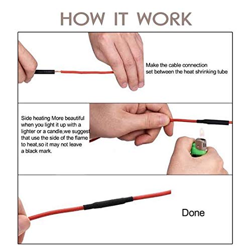 Red Heat Shrink Sleeve Tube For Wire Protection