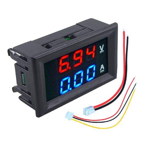 0-100V Dual LED Voltmeter Ammeter Monitor Panel (Without Shunt)