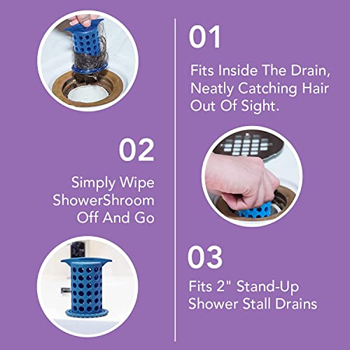 Tub Shroom Strainer Hair catcher Fits standard 1.5 to 1.75 bathtub drain  NEW