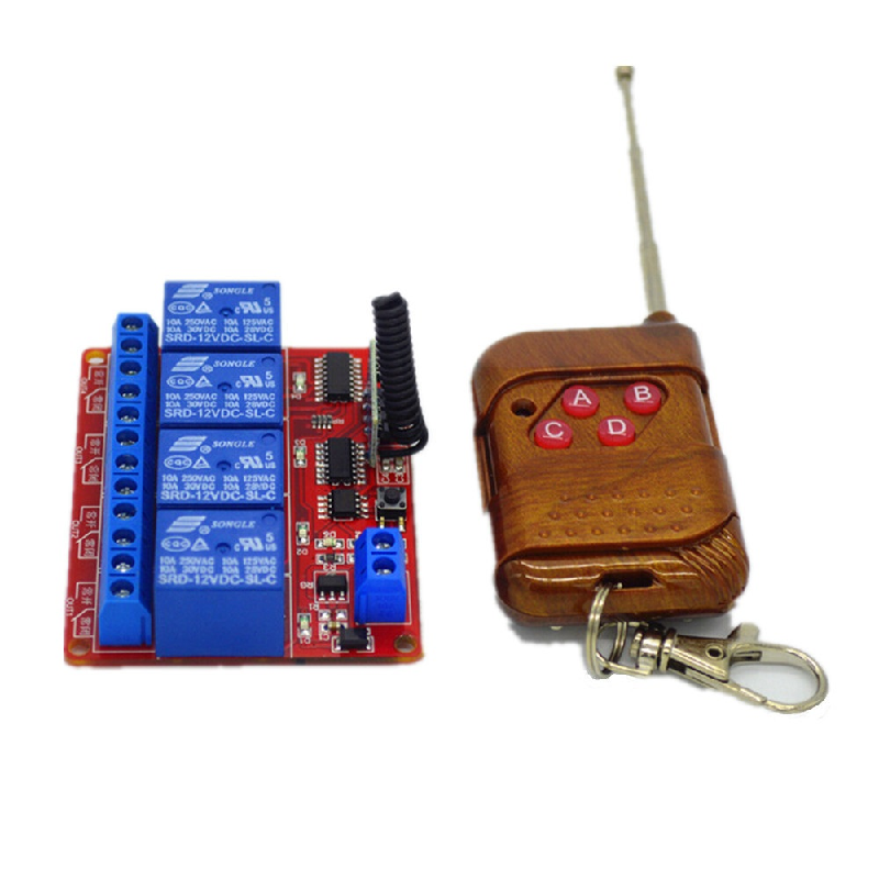4 Channel Remote Controller Transmitter and Receiver