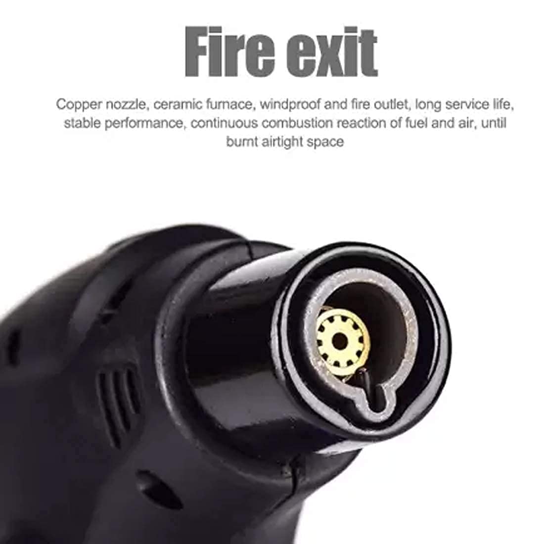 Windproof Refillable Butane Jet Torch Flame Gas Lighter Tool