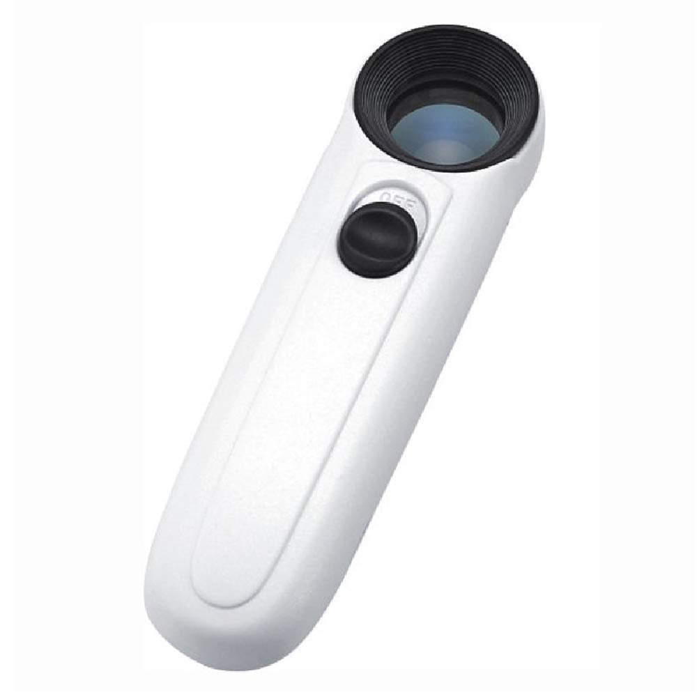High Power 40x 2040 Lighted Magnifying Glass Hand Held Magnifier for Close Inspection of PCB.