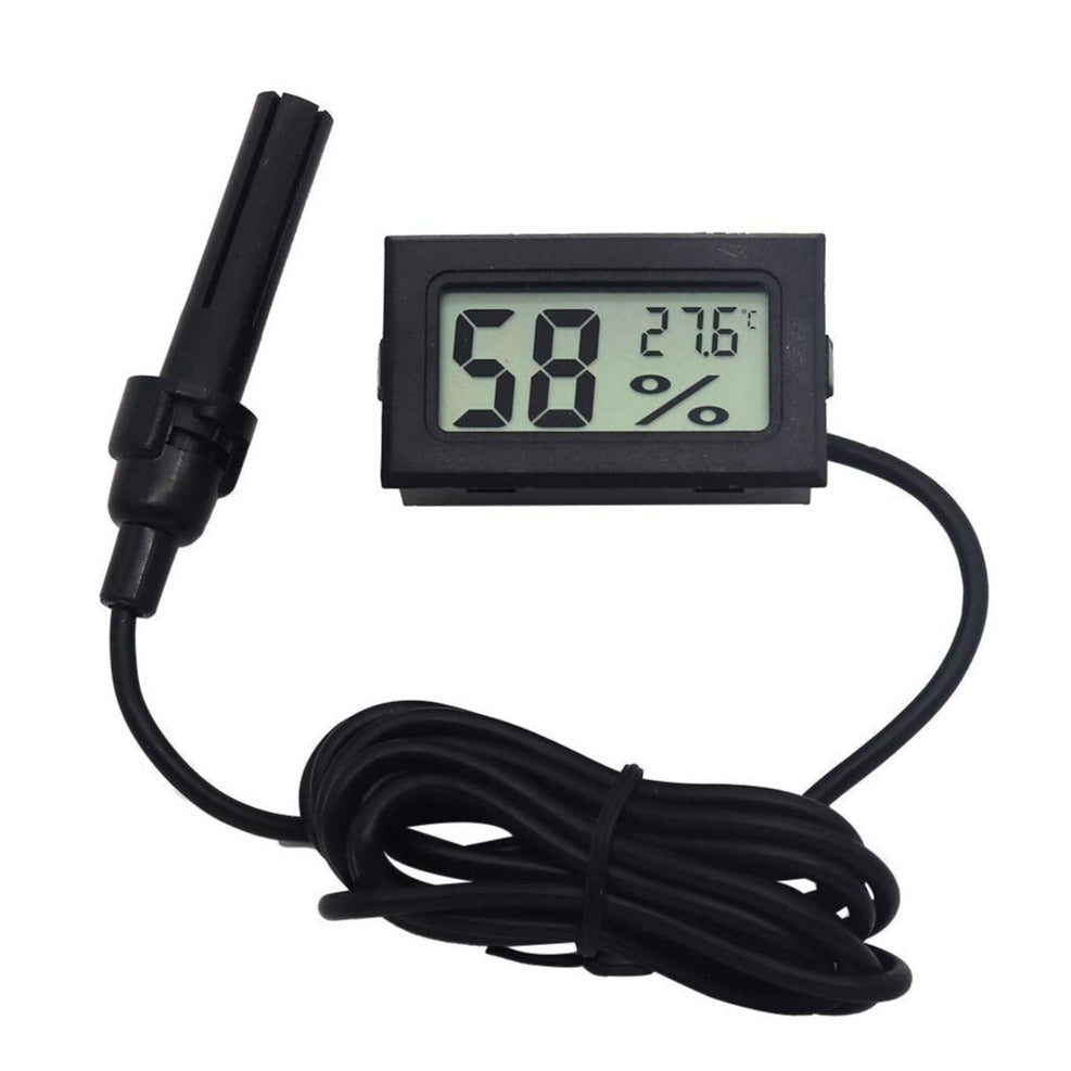 Mini LCD Digital Thermometer/Hygrometer Temperature Sensor With Probe