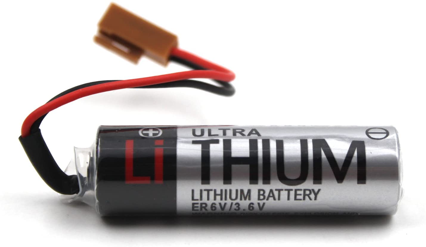 Toshiba: ER6V Size-AA 3.6V PLC Cell Non-Rechargeable Lithium Battery with Plug