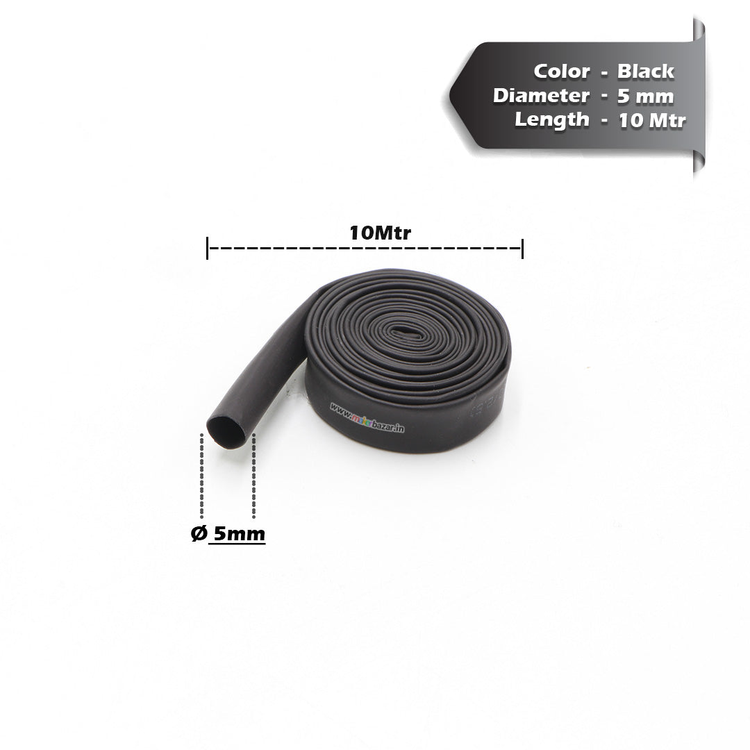 Black Heat Shrink Sleeve Tube For Wire Protection
