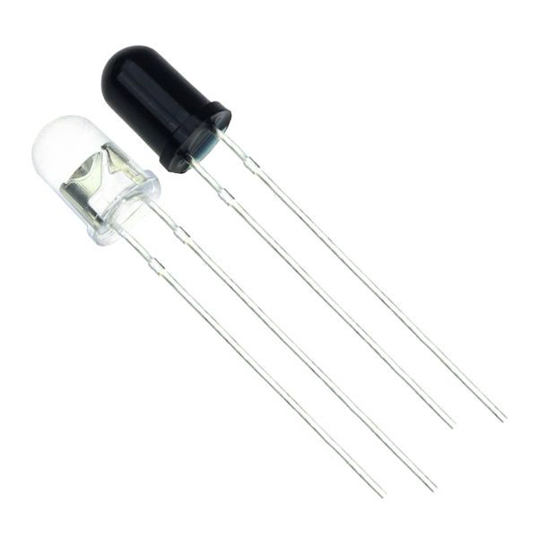 IR Receiver & Transmitter LED Pair (Round Head)