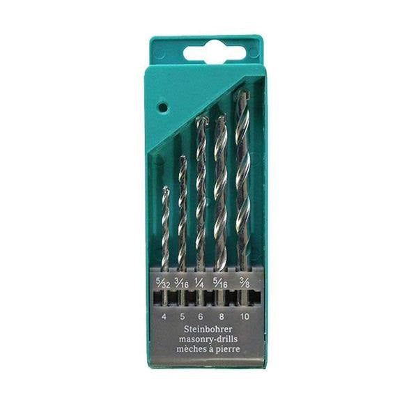 Generic: 5Pcs Masonry Drill Bit Set for Concrete and Brick Wall Drilling