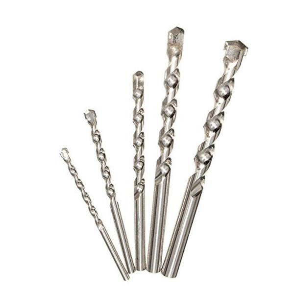 Generic: 5Pcs Masonry Drill Bit Set for Concrete and Brick Wall Drilling