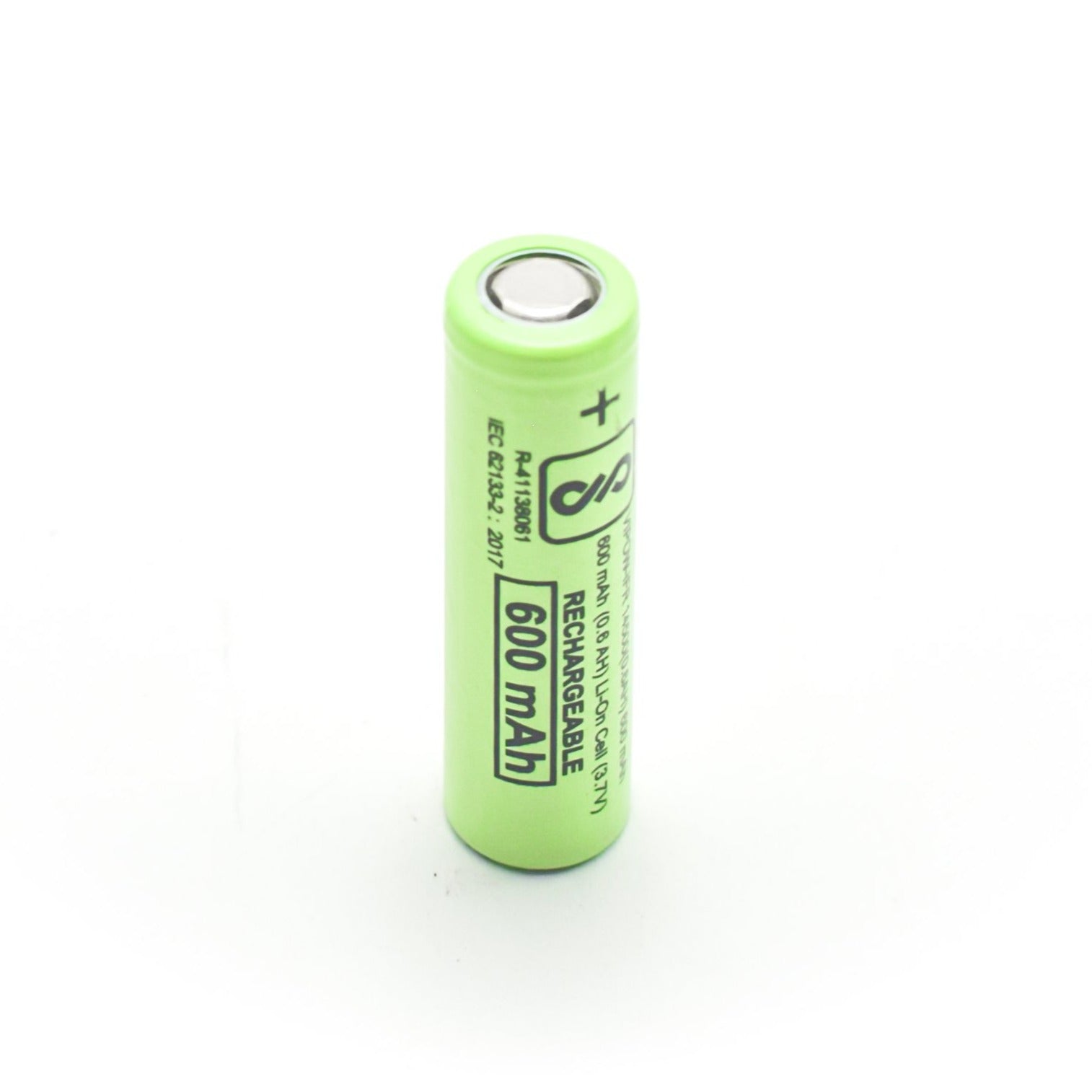 3.7V 14500 Lithium-Ion Battery with Flat Top