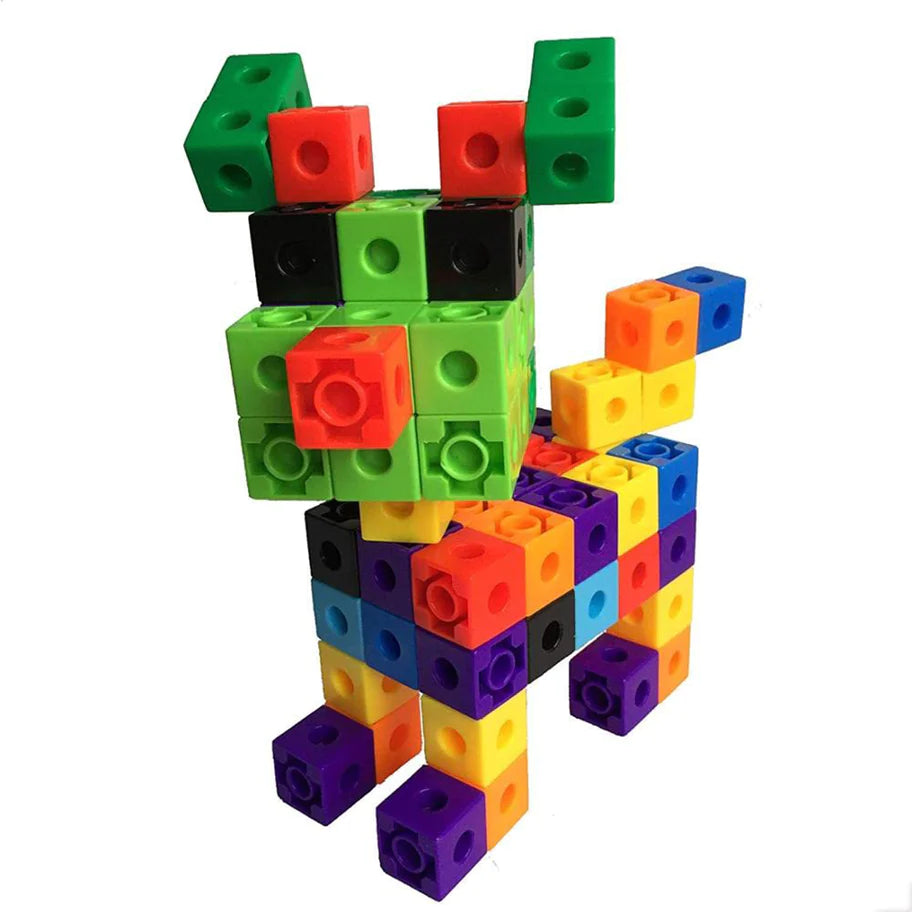 60pcs Plastic Cube Building Blocks, Early Creative Learning