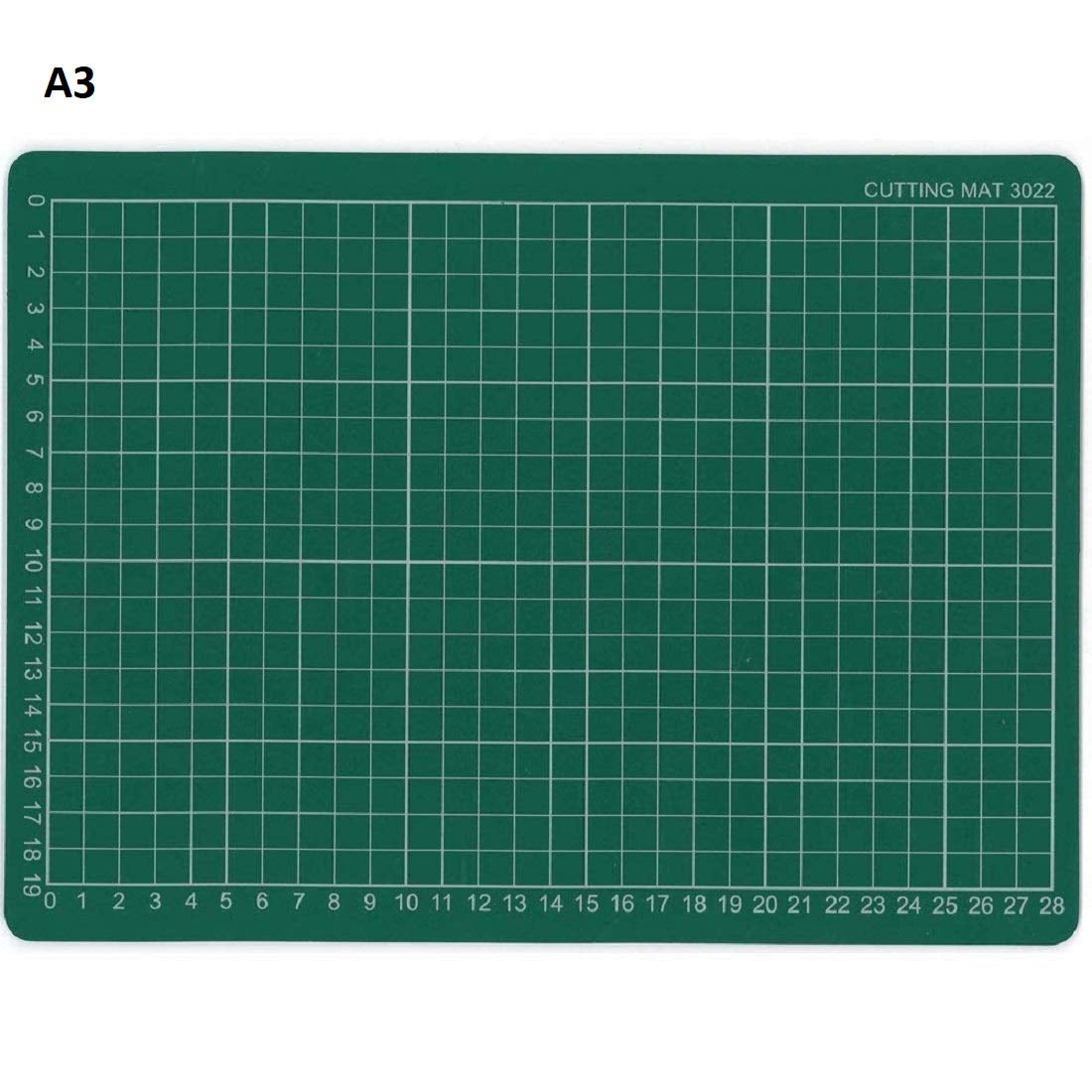 Flexible Cutting Mat, Self-Healing, 5 Layered, Marked with Pattern and Grids (Green)