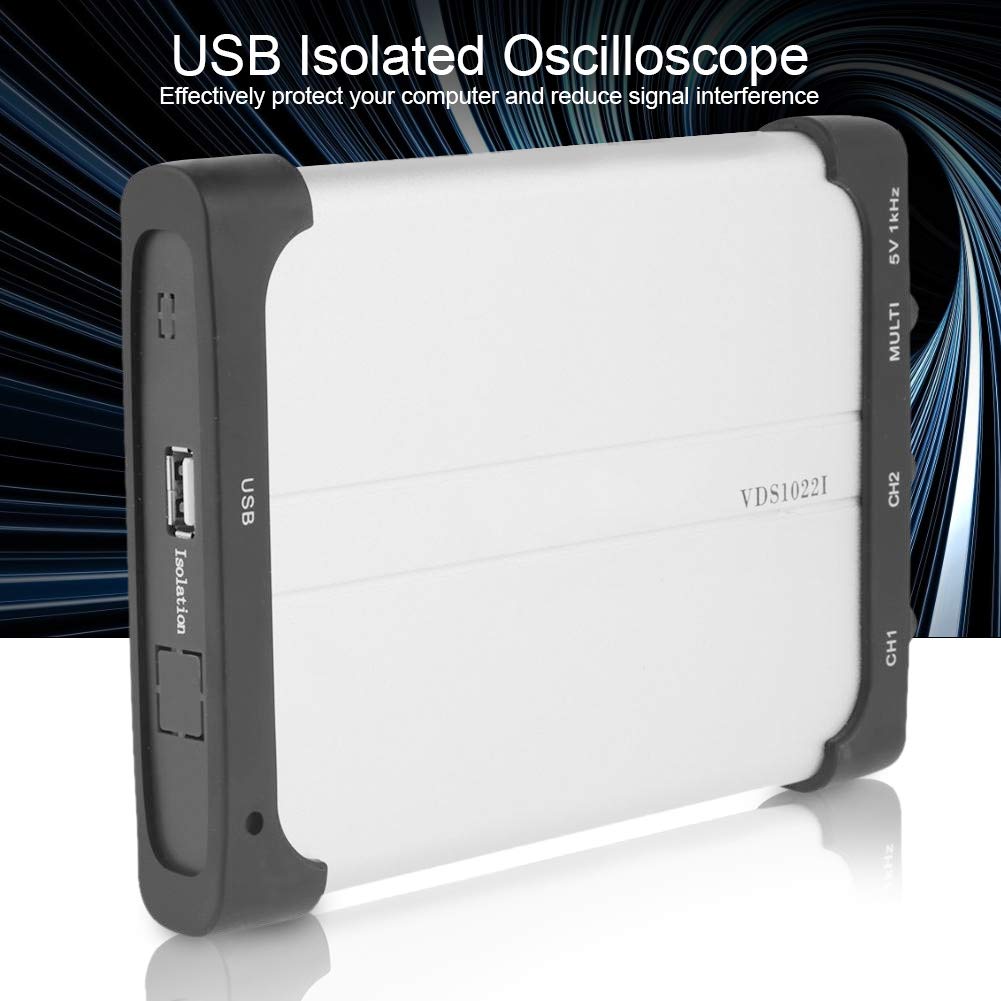 Owon: VDS1022 (non-i) PC Oscilloscope 25Mhz Bandwidth Dual-Channel PC Based USB Digital Storage Virtual Oscilloscope, Spectrum Analyzer, Data Recorder with Portable Design