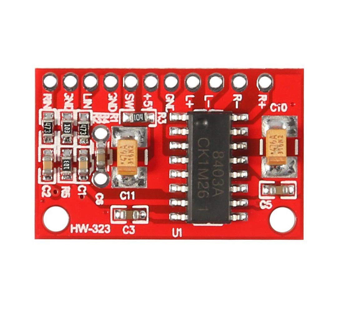 PAM8403 Mini Digital Power Amplifiers 3W Dual Track Red