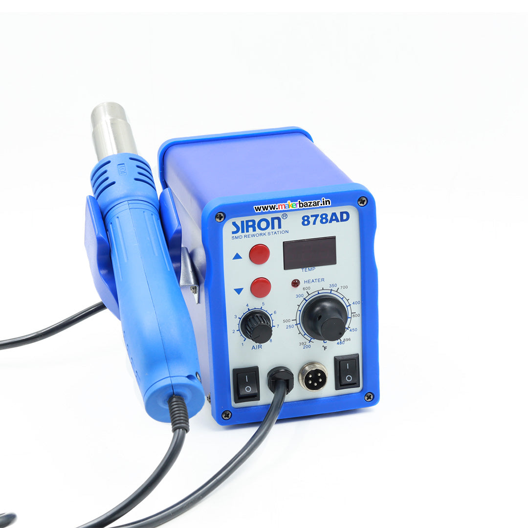 Siron: 878AD 2-in-1 Digital SMD Rework Station
