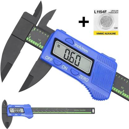 Digital Vernier Caliper Plastic Body 150mm/6Inch with Transparent Plastic Case