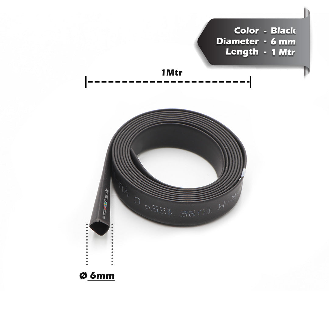 Black Heat Shrink Sleeve Tube For Wire Protection