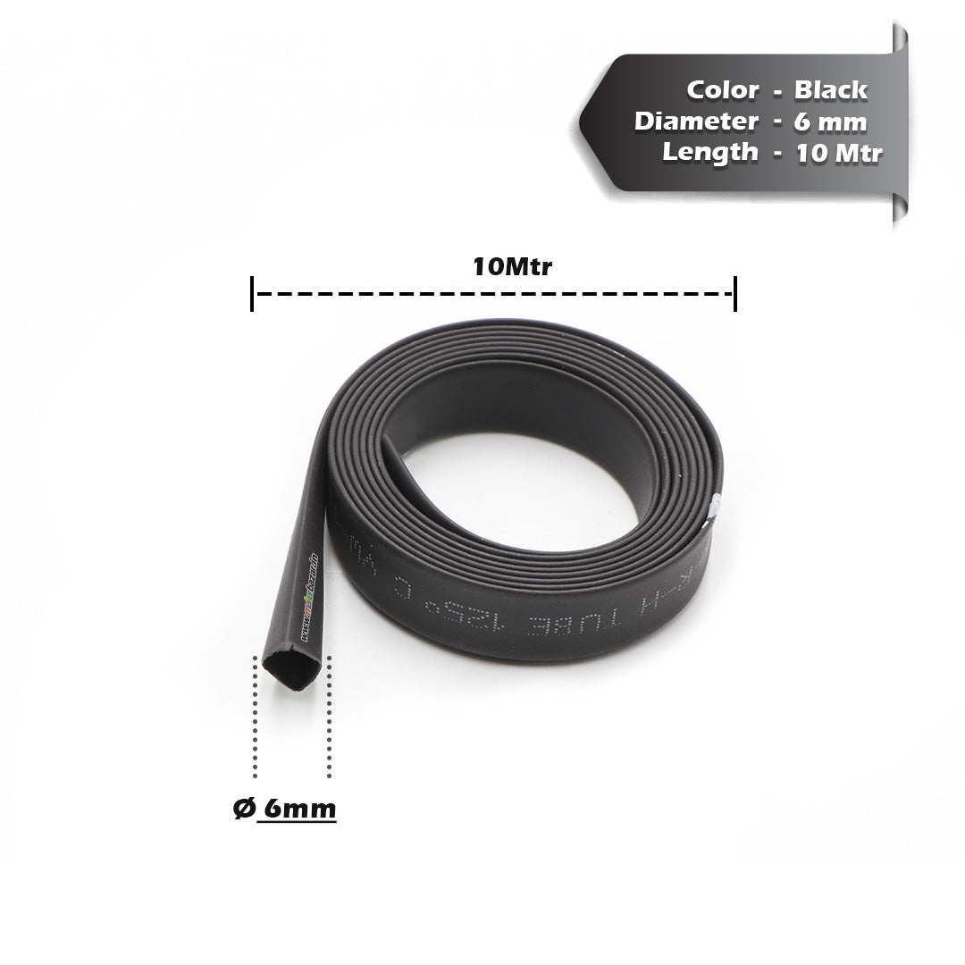 Black Heat Shrink Sleeve Tube For Wire Protection