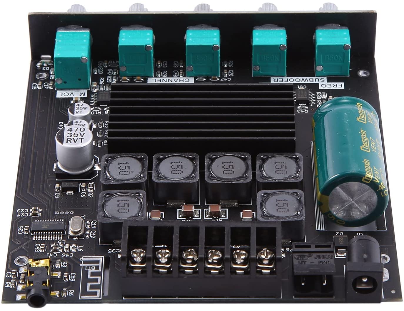 ZK-TB21 High Power 2.1 Channel Bluetooth Digital Amplifier Board 50WX2+100W