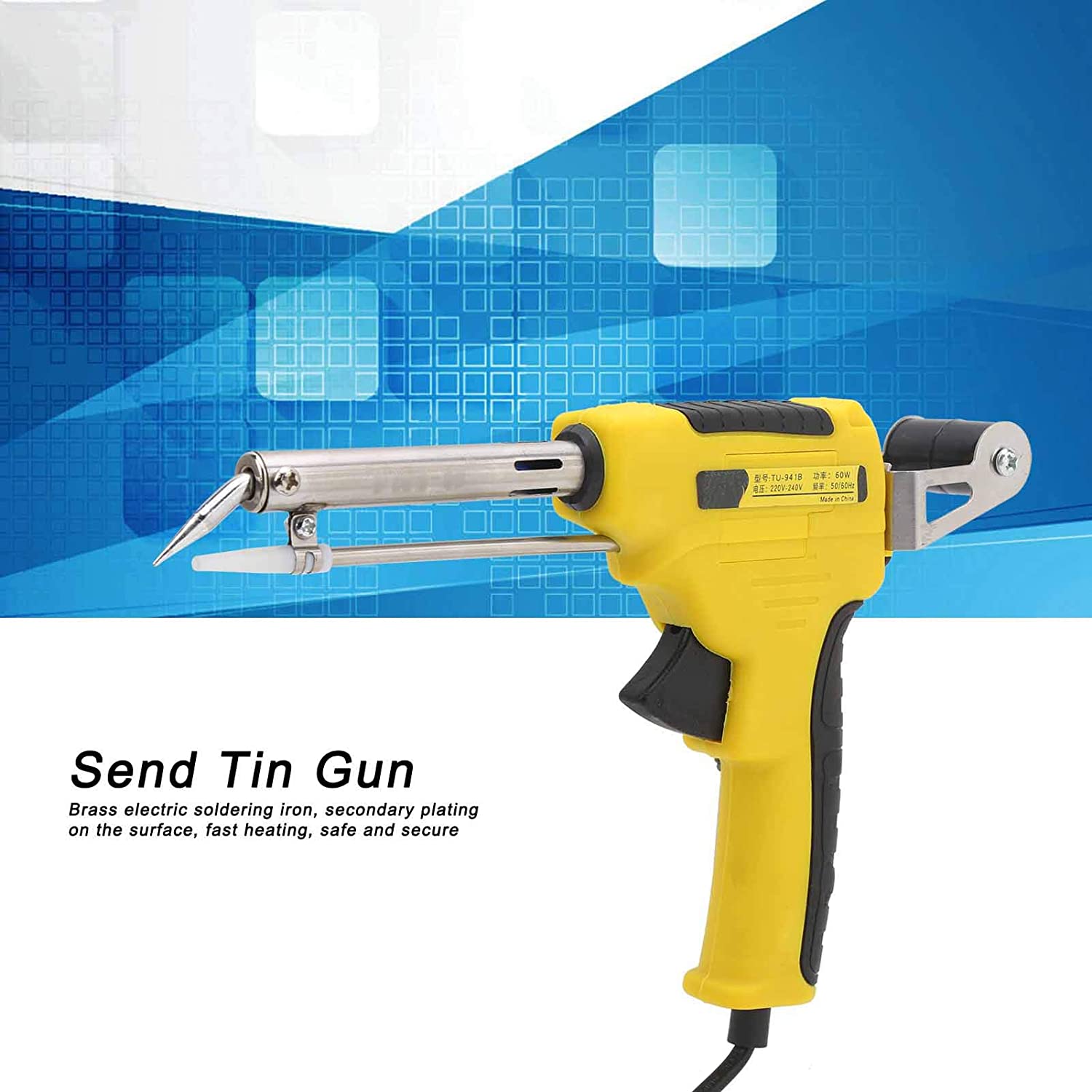 External Heating Send Tin Soldering Gun with Automatic Solder Feed