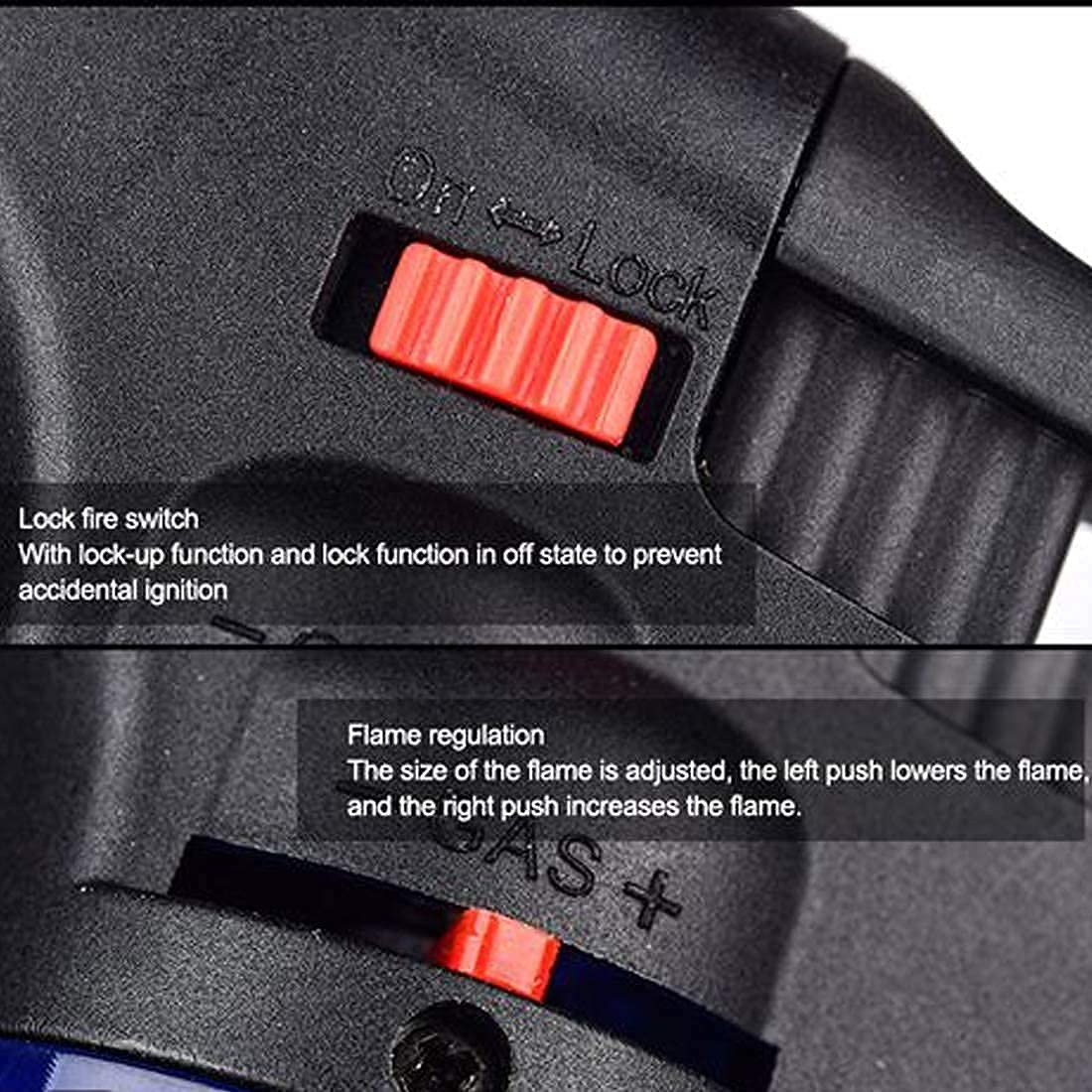 Windproof Refillable Butane Jet Torch Flame Gas Lighter Tool