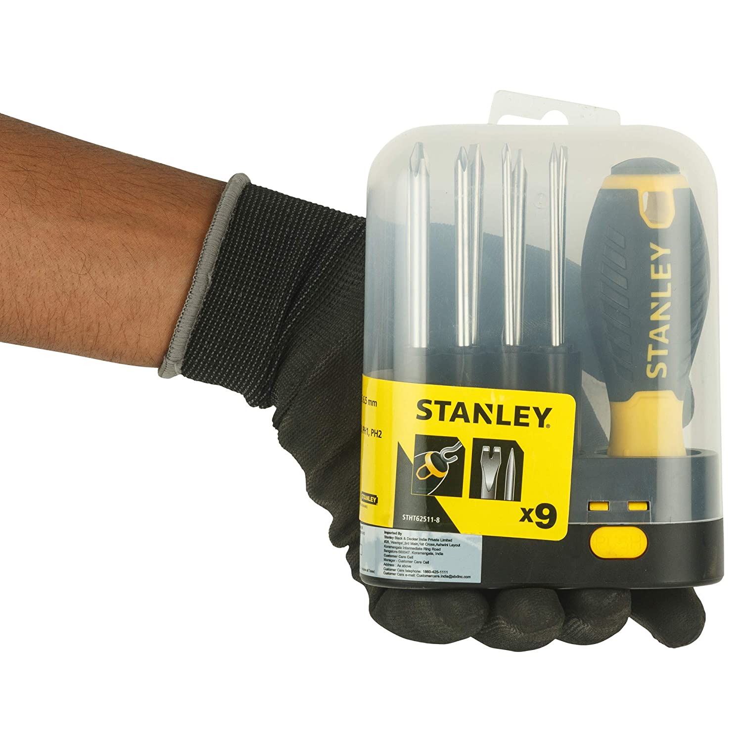 Stanley: STHT62511-8 9pcs Screwdriver Set with Storage Case