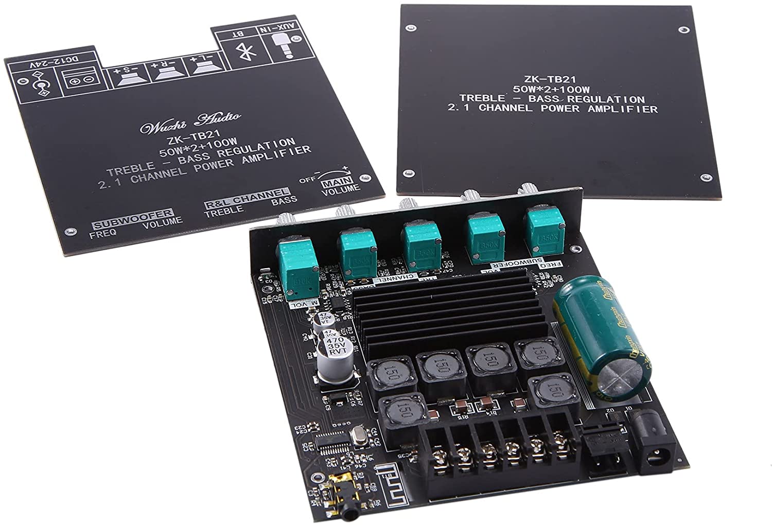 ZK-TB21 High Power 2.1 Channel Bluetooth Digital Amplifier Board 50WX2+100W