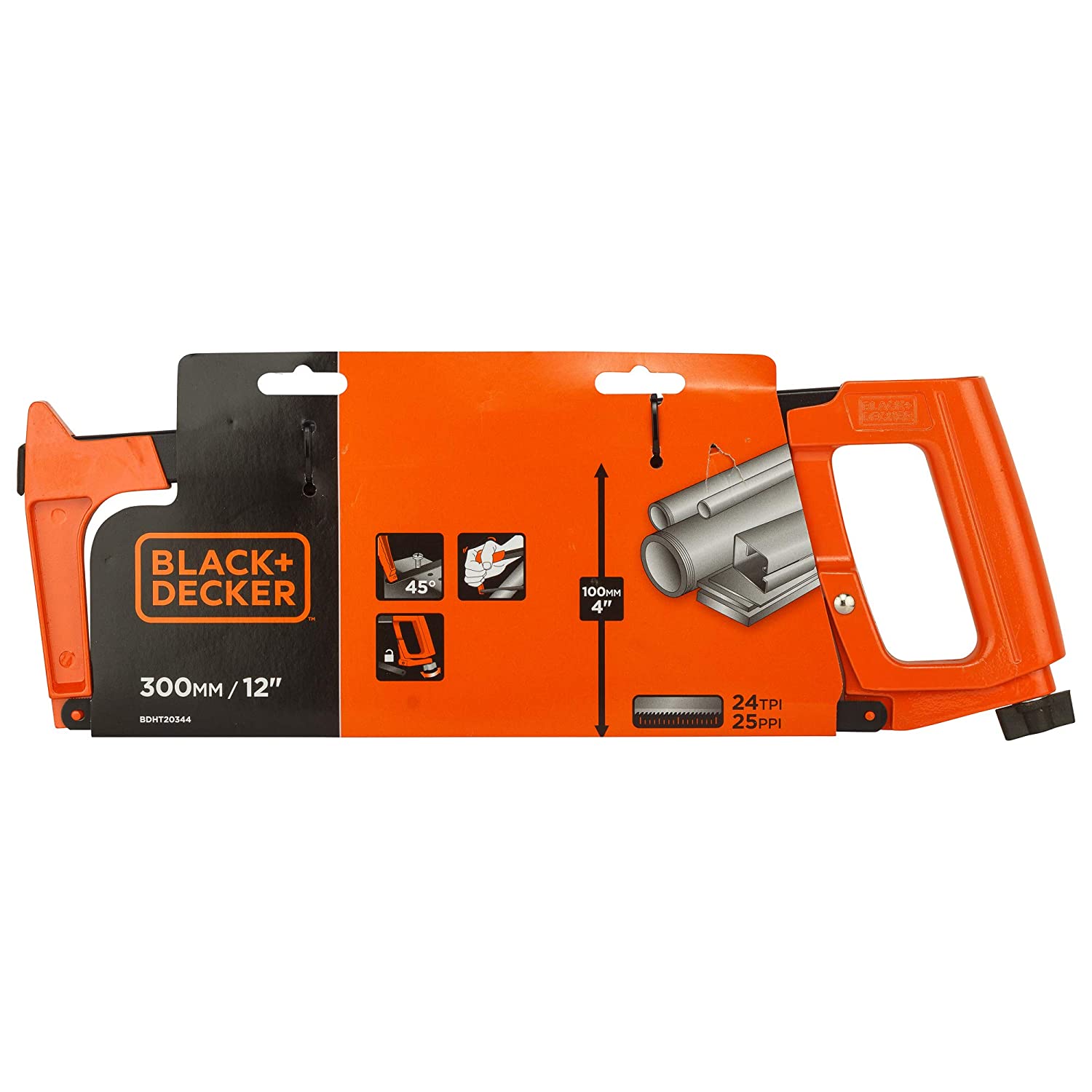 Black & Decker Hand Powered Hacksaw Frame 12inch