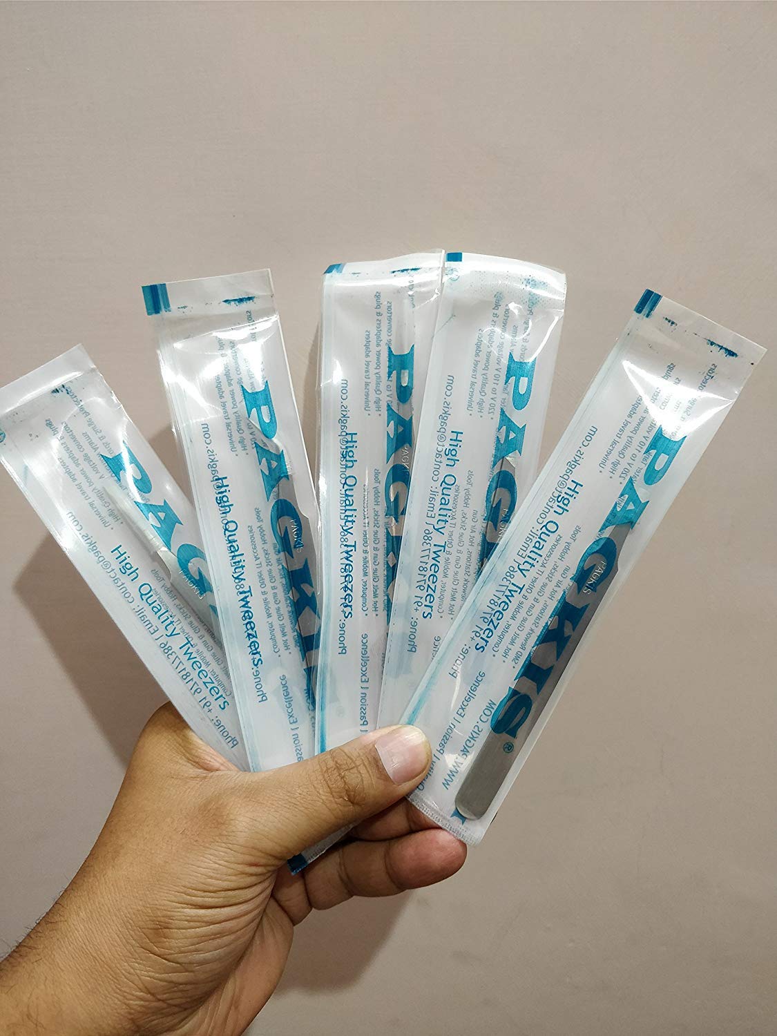 Pagkis: 5pcs Non-Magnetic Stainless Steel Tweezers