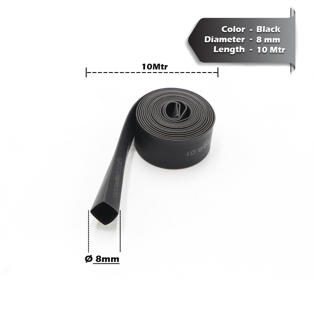 Black Heat Shrink Sleeve Tube For Wire Protection
