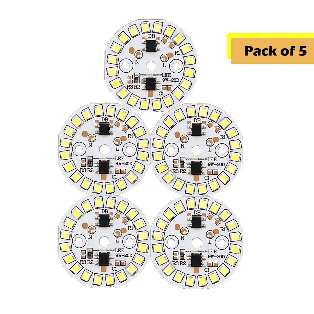 38mm 9-Watt 20-LEDs AC DOB Led Circular PCB for Led Bulbs