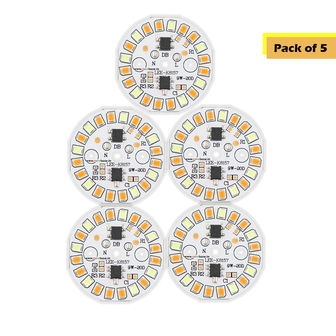 38mm 9-Watt 20-LEDs AC DOB Led Circular PCB for Led Bulbs