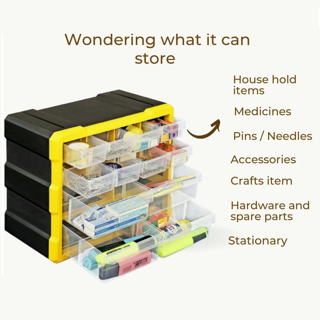 Alkon: ACO12 Component Organizer Box with 12 Drawers