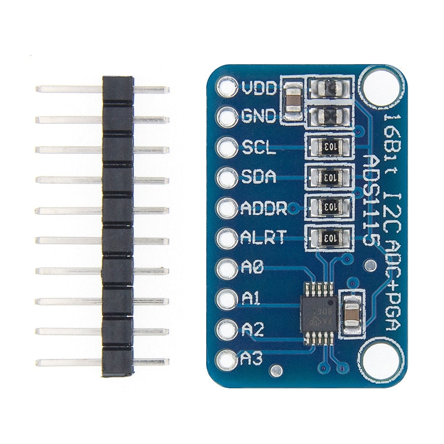 ADS1115 16-Bit ADC- 4 Channel with Programmable Gain Amplifier