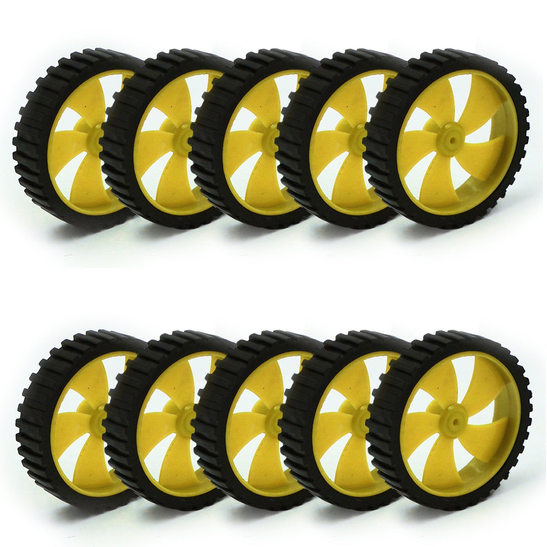 Robotic DC Small BO Wheels 4.5cm x 1.2cm